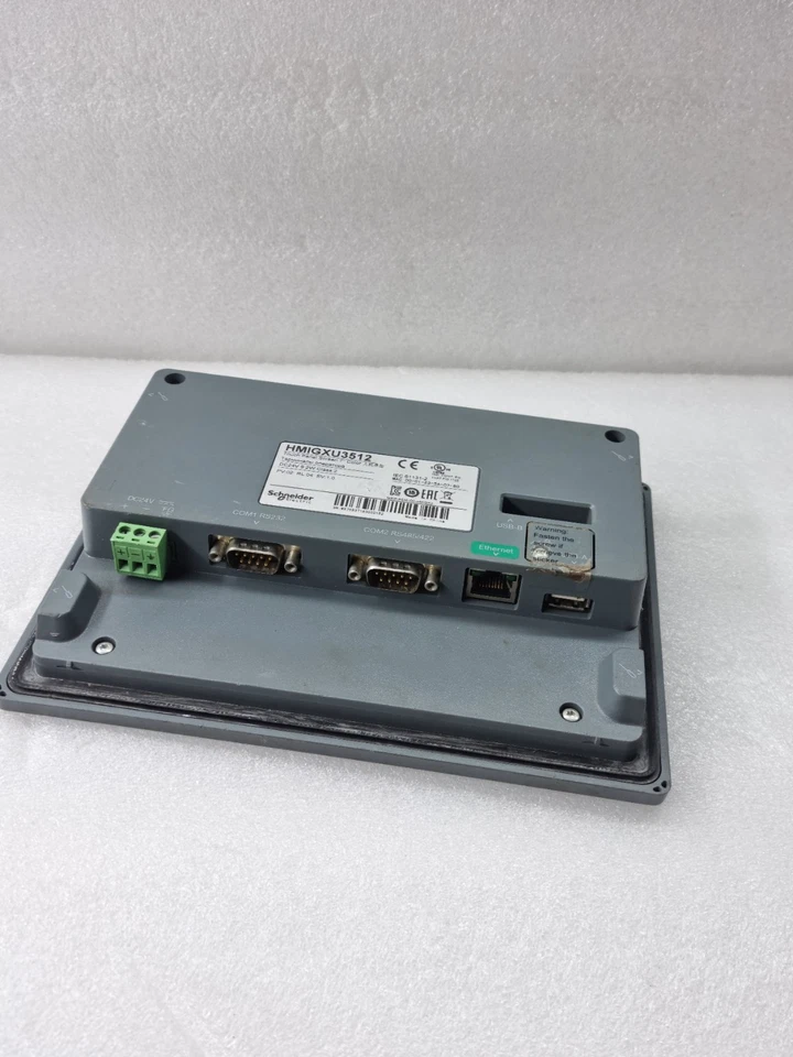 SCHNEIDER HMIGXU3512 TOUCH PANEL SCREEN 7" COLOR DC24V 9.2W (USED WORKING)